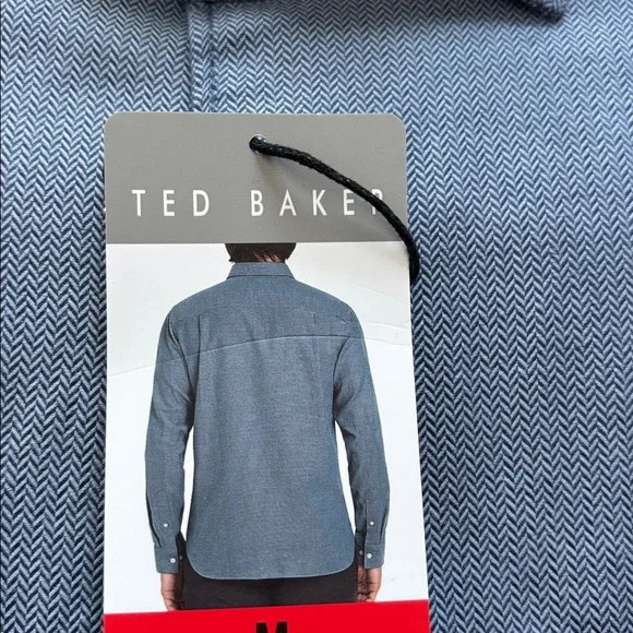Ted Baker Blue Button Down Shirt - Picture 4 of 5